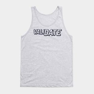 ValiDate logo black Tank Top